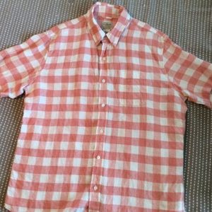 LL Bean Linen Short Sleeve shirt